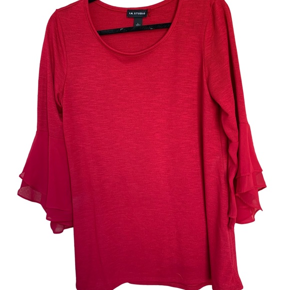 I.N. Studio Red Ladies top - Picture 1 of 10